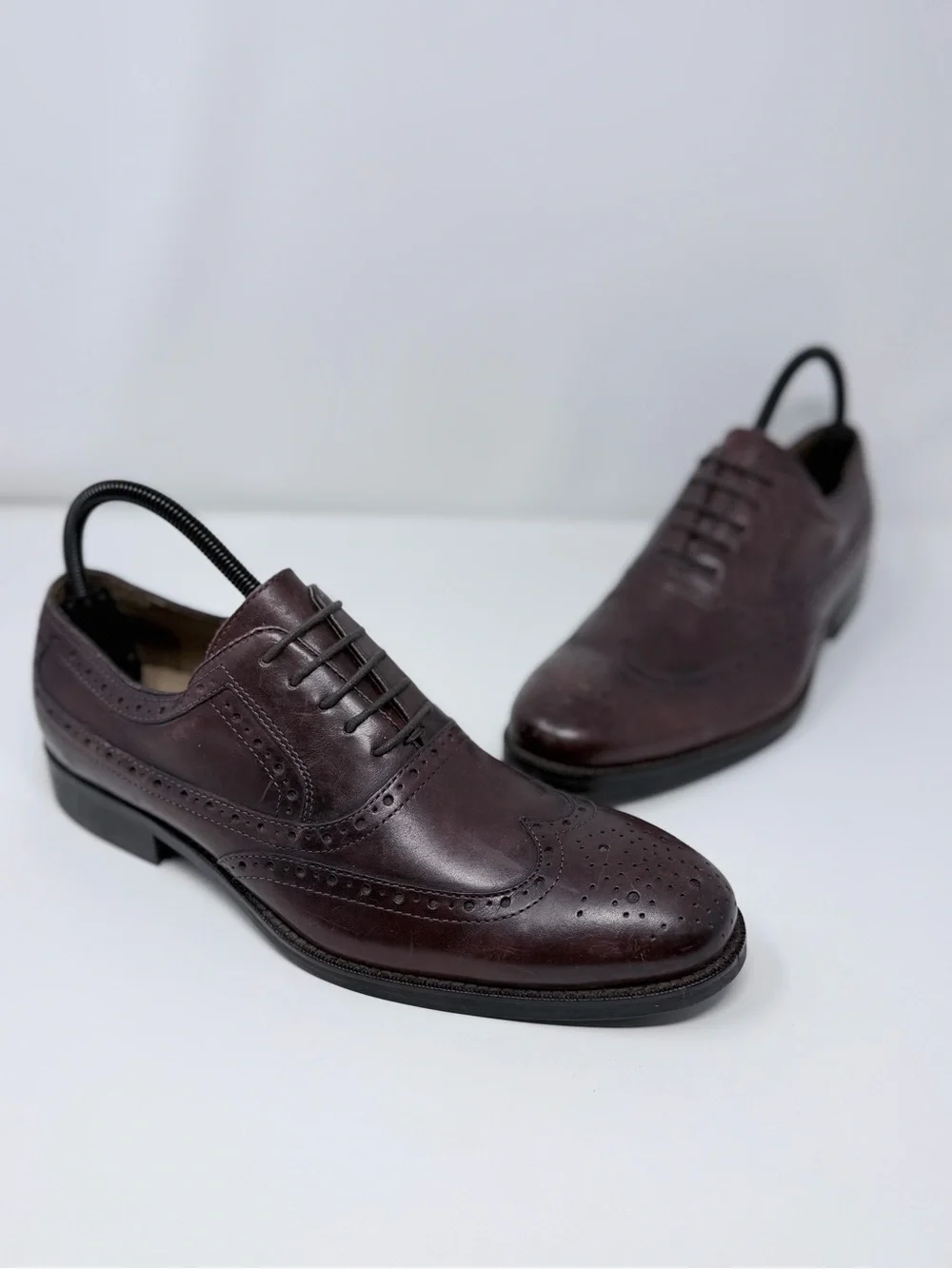 johnston murphy burgundy dress shoes Johnston & Murphy | Shoes | Johnston Murphy Burgundy Oxblood Leather  Wingtip Oxfords Mens 85 Dress Shoes